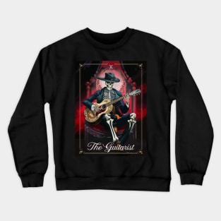 Funny Tarot Card : The Guitarist Crewneck Sweatshirt